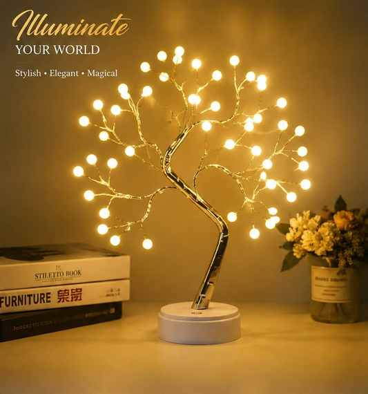 Decorative LED Tree Lamp Table top,Fairy Lights Spirit Tree, Bonsai Tree Light, Decoration for Room,Wedding,Bedroom,Gifts (36 LED Pearl)